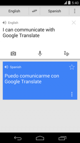 谷歌翻译(Google Translate)截图(1)